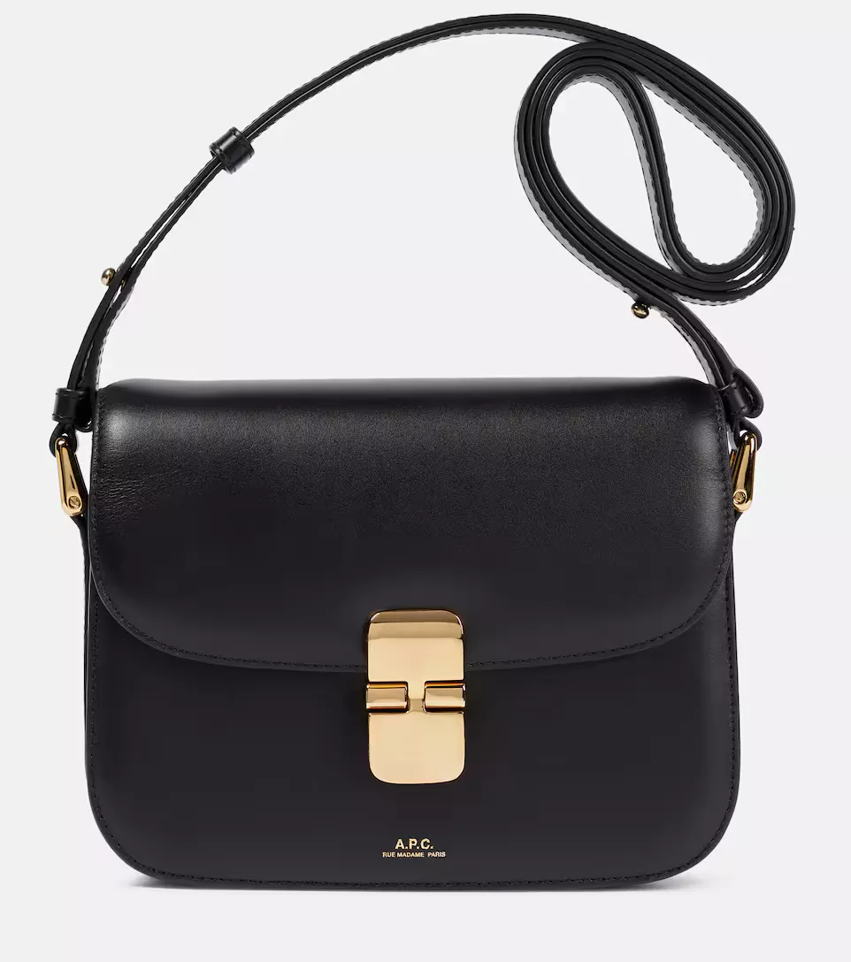 A.P.C. Grace Croc Small Leather Bag curated on LTK