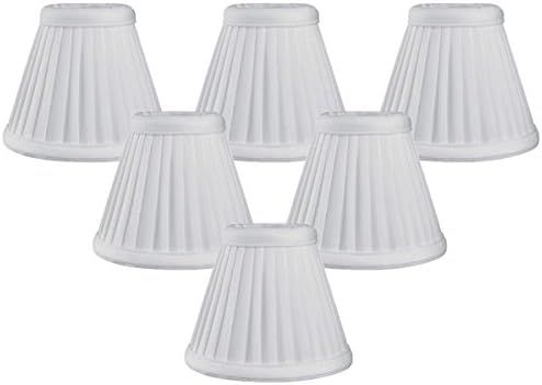 Royal Designs Designer Mushroom Pleat Empire Clip On Chandelier Lamp Shade, Eggshell, 3" x 5" x 4... | Amazon (US)