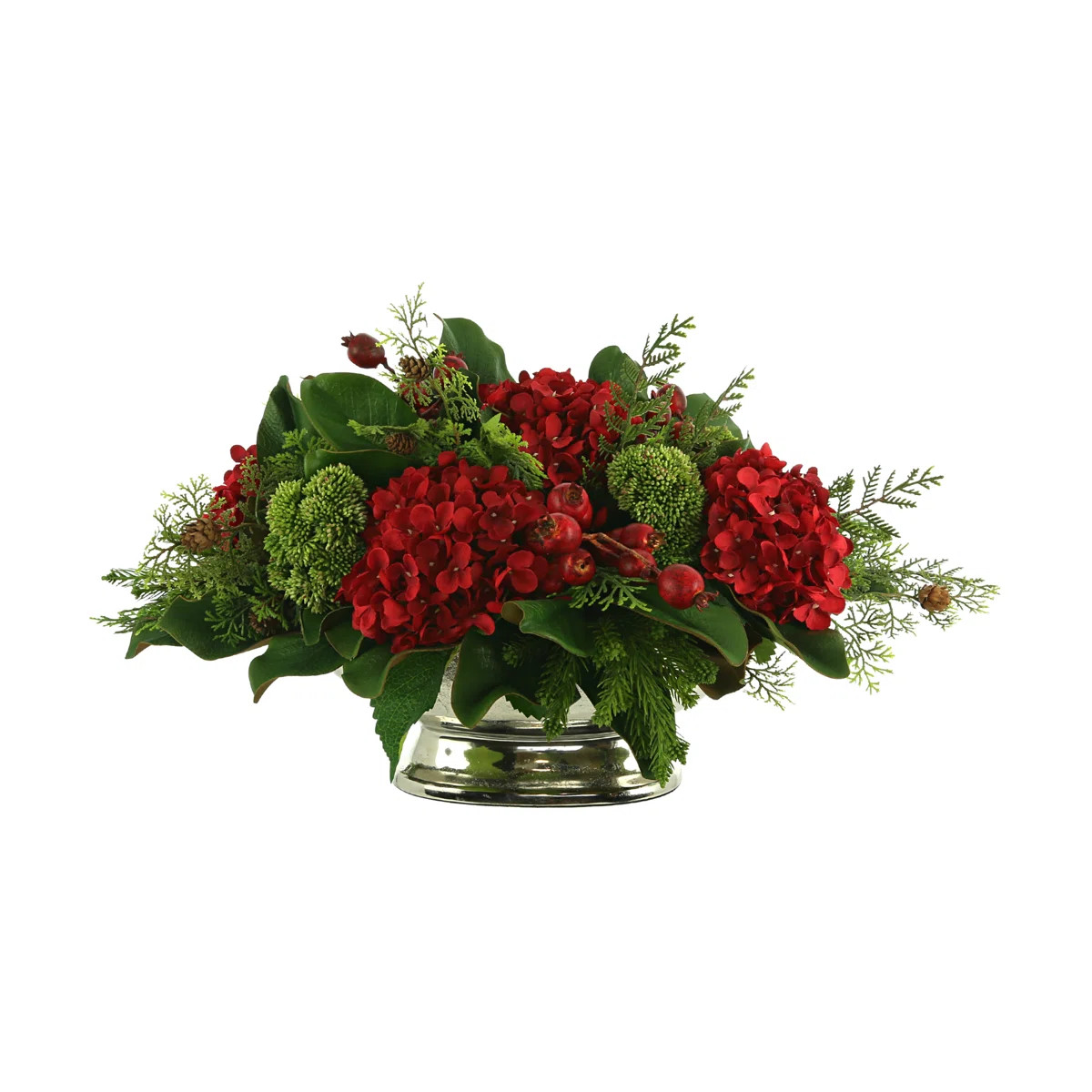 Creative Displays, Inc. Hydrangea Floral Arrangement in Vase & Reviews | Wayfair | Wayfair North America