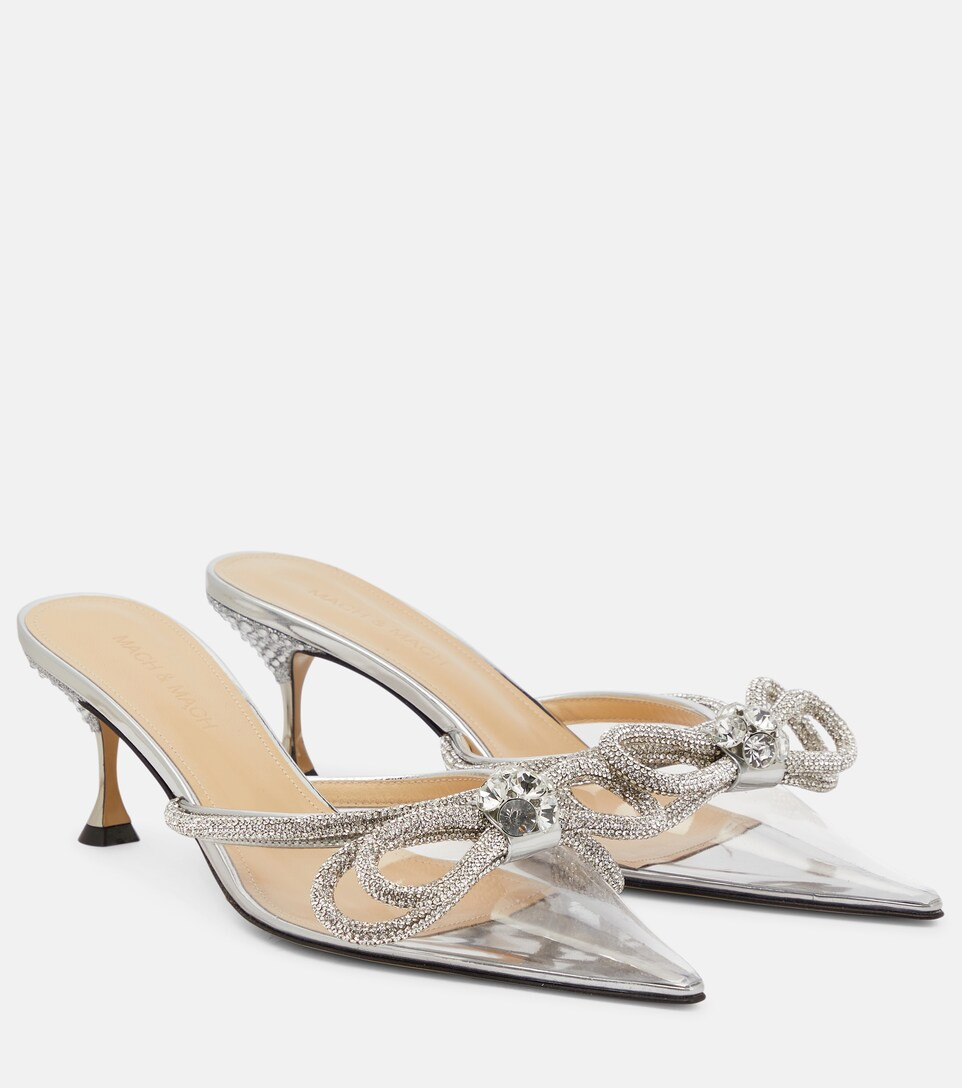 Double Bow embellished PVC mules | Mytheresa (US/CA)