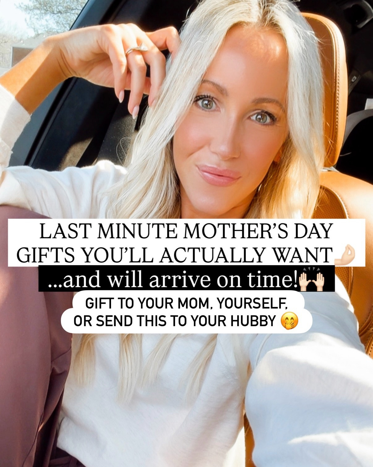 Last minute Mother’s Day gifts you’ll actually want! And they’ll arrive in time! Gift for your mom, yourself, or send these gift ideas to your husband 😉 I promise she won’t return! I’m picky and hard to shop for and I know these practical, useful gifts will put a smile on her face! Sharing my fave anti-aging products, everyday accessories, travel essentials, and more! Most of finds I’ve been loving for years, trust me, they are GOOD! Also great finds for your MIL, SIL, and bestie! 

#antiaging #mothersday #giftideasforher #giftideas #travelfaves Mother’s Day gift ideas, Mother’s Day gift guide, gift for mom, gift for her, bogg bag, travel bag, vacay essentials, pool essentials, beach essentials, hair products, hair faves, skincare products, skincare faves, beauty products, beauty faves, tried and true, workout faves, exercise, wellness and fitness, makeup faves, makeup finds, beauty finds, mom life, mom style, mom outfit, mom hack

#LTKMothersDay #LTKmomlife #LTKselfcare