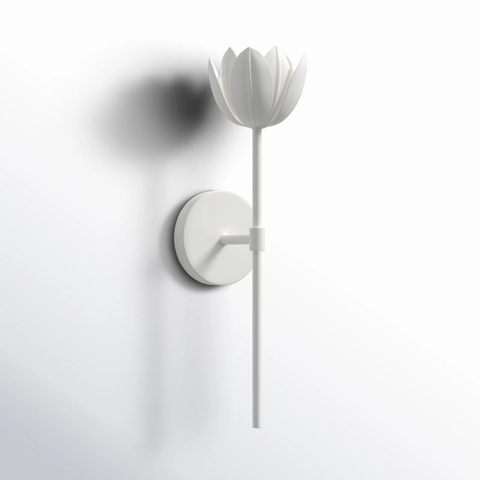 Meridian 1-Light LED Wall Sconce in White | Wayfair North America