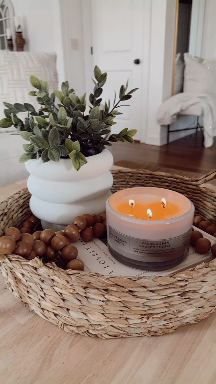 Walmart home finds // home decor // living room // decorative tray // candle // pillow // dupe @walmart #walmart #competition 

#LTKunder50 #LTKFind #LTKhome