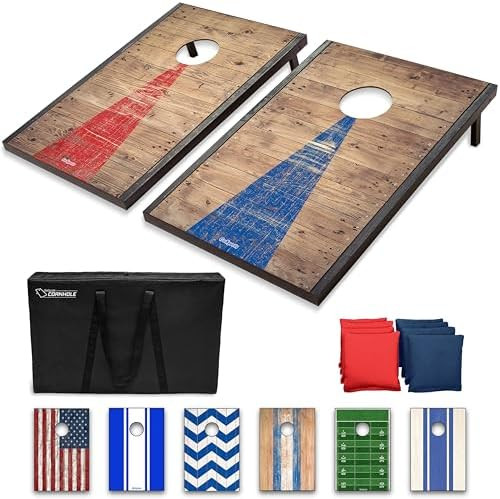 GoSports Portable Cornhole Sets, 8 Styles – Choose 4 x 2 ft or 3 x 2 ft - Boards Include 8 Bean... | Amazon (US)