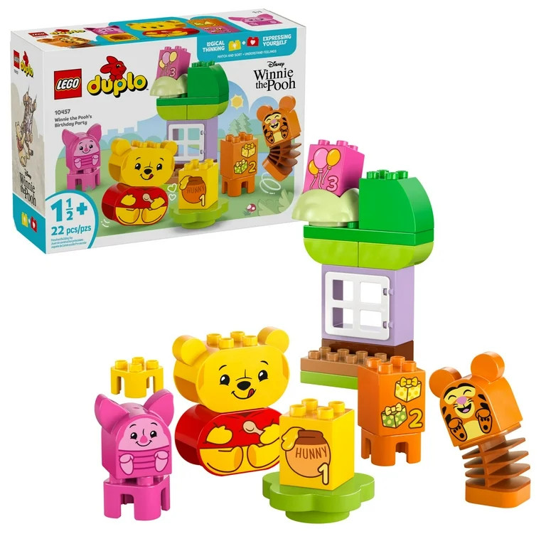 LEGO DUPLO Disney Winnie the Pooh’s Birthday Party Building Set - Baby Toy for 18 Months and Up... | Walmart (US)