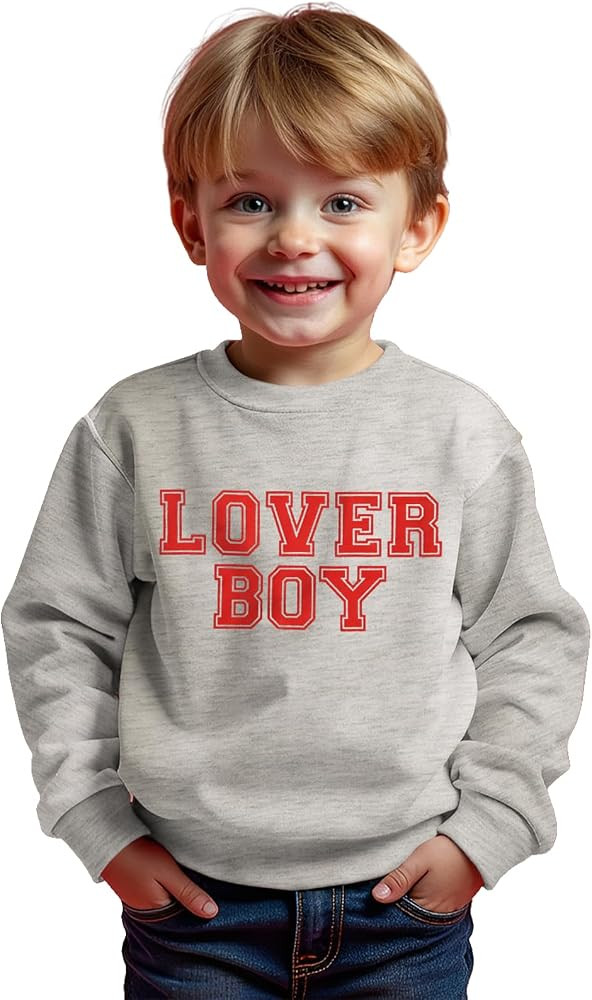 CM C&M WODRO Toddler Baby Boy Valentine’s Day Long Sleeve Shirt Cute Lover Boy Sweatshirt Casua... | Amazon (US)