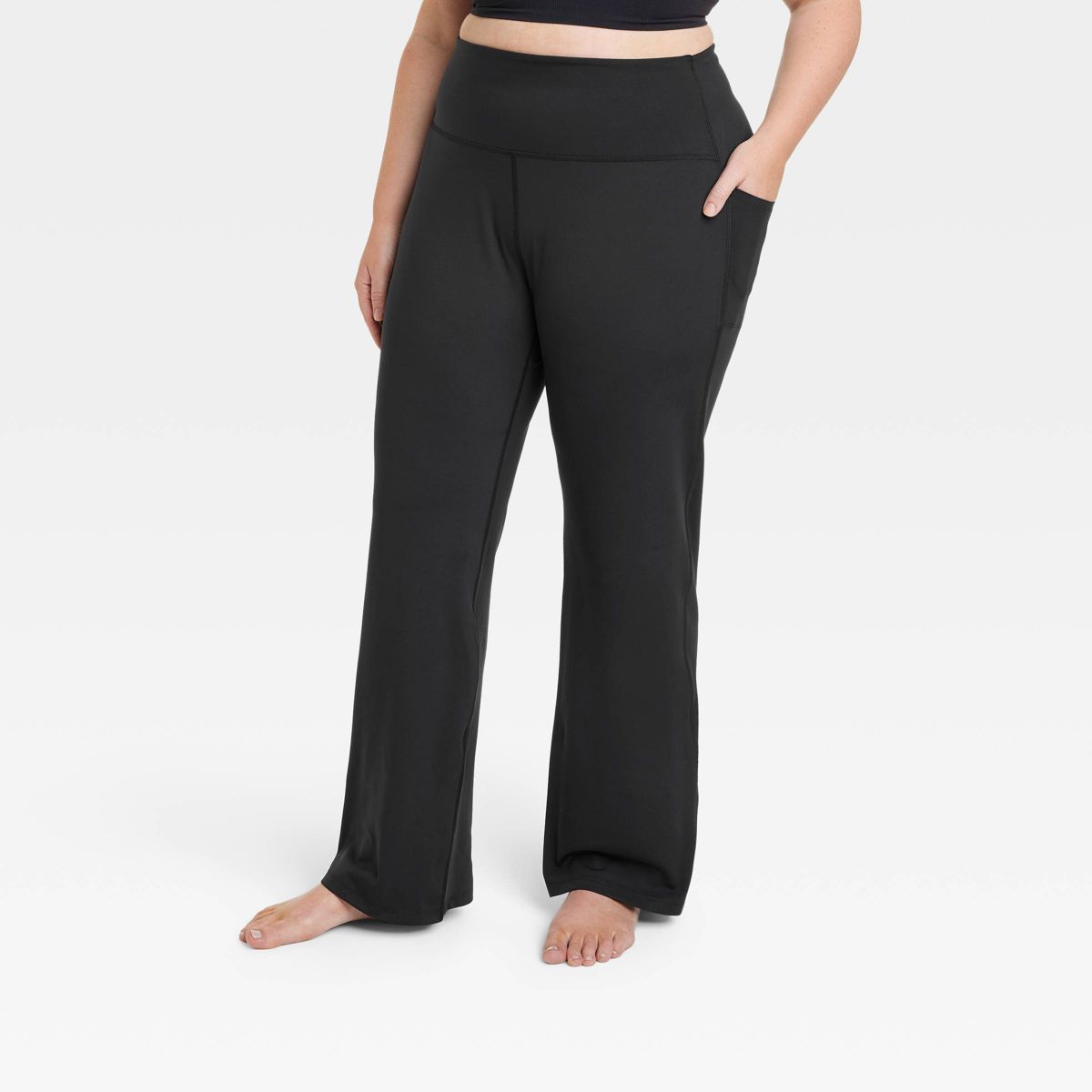 Women's Brushed Sculpt Curvy Pocket Straight Leg Pants 31.5" - All in Motion™ | Target