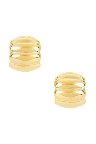 Heaven Mayhem Terre Hoop Earrings in Gold from Revolve.com | Revolve Clothing (Global)