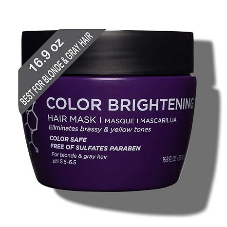 Luseta Purple Hair Mask 16.9 Oz, Deep Conditioner for Color Treated Hair Neutralizes Unwanted Yel... | Amazon (US)