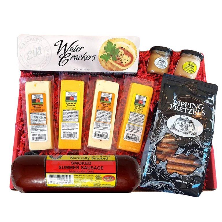 WISCONSIN'S BEST and WISCONSIN CHEESE COMPANY'S | Specialty Gift Basket - features Smoked Summer ... | Walmart (US)