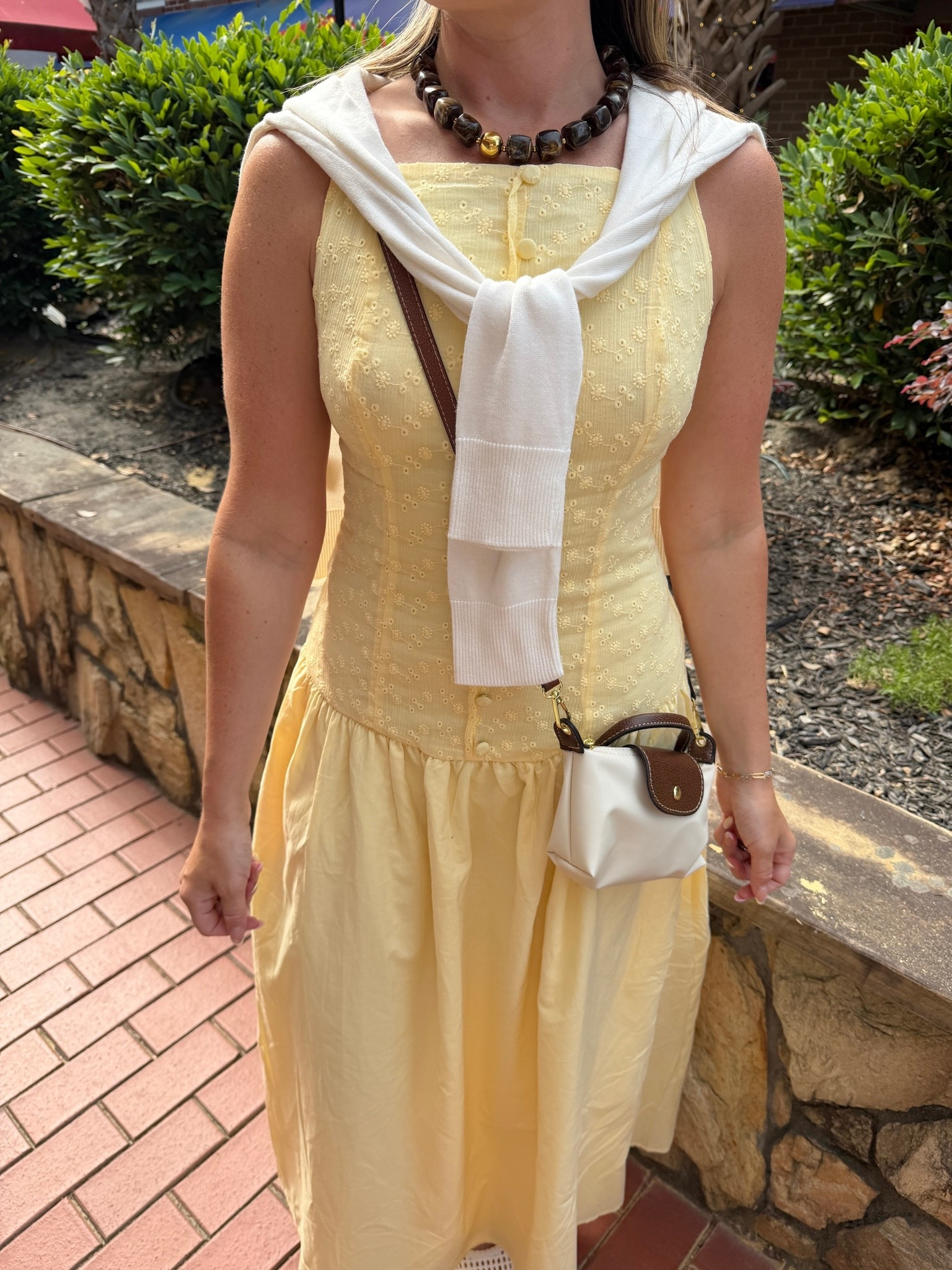 Butter, yellow eyelet dress any size small perfect for date night or winery ! ￼

#LTKdayinmylife #LTKootd #LTKMothersDay
