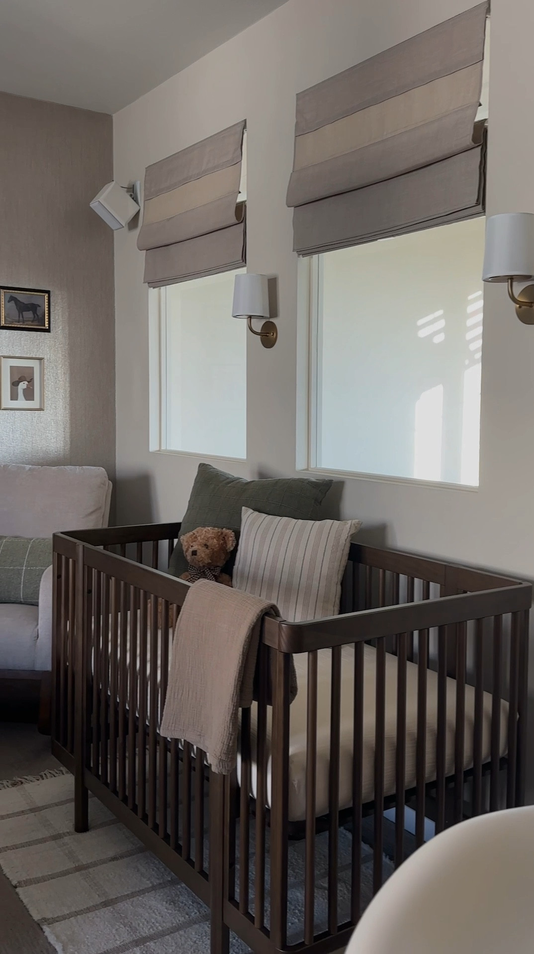 Our master bedroom nursery! Linked everything shown 🧸🤎 

#LTKFamily #LTKBaby #LTKKids