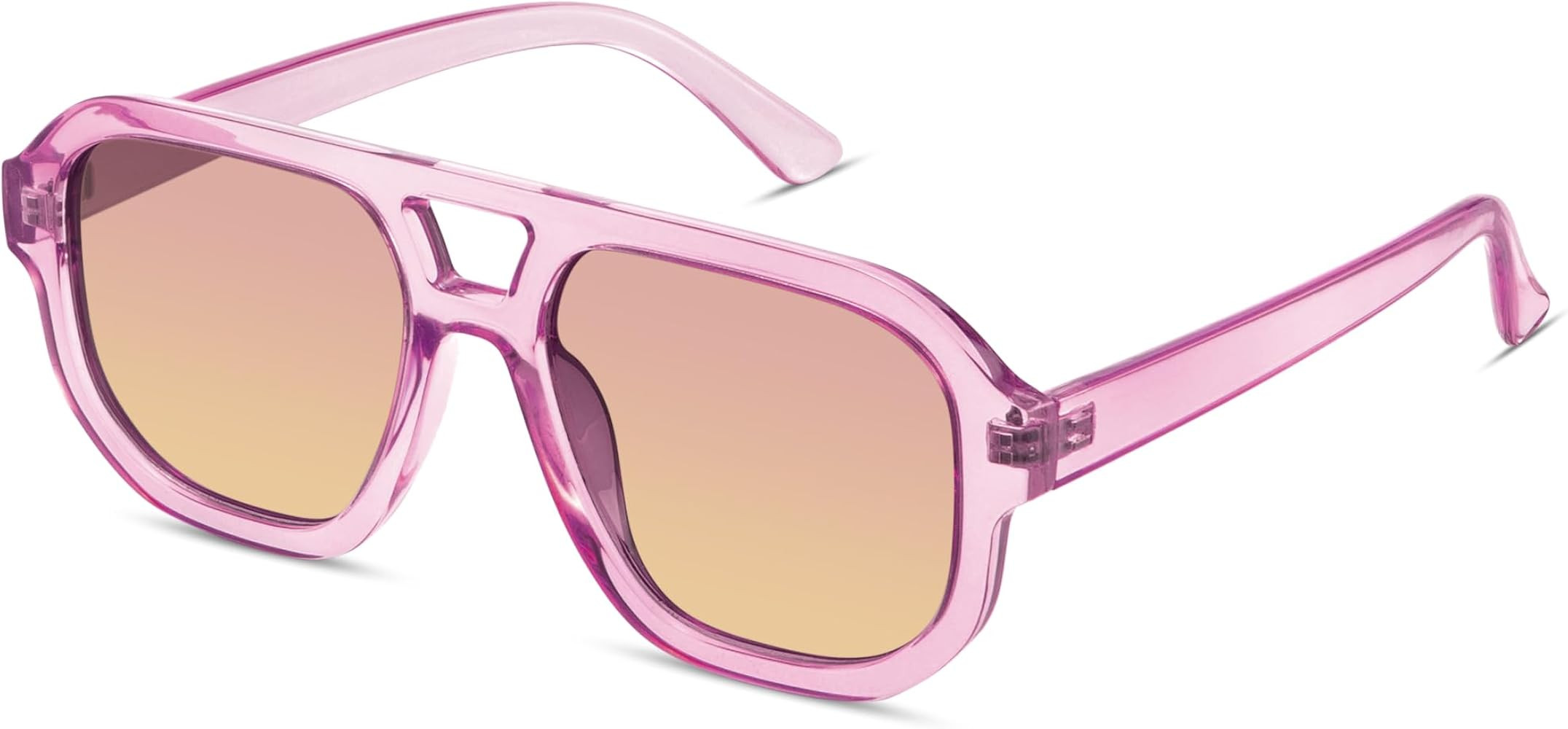 livho Trendy Polarized Square Aviator Sunglasses Women Men Square Eyewear Frame, Retro Sun Glasse... | Amazon (US)