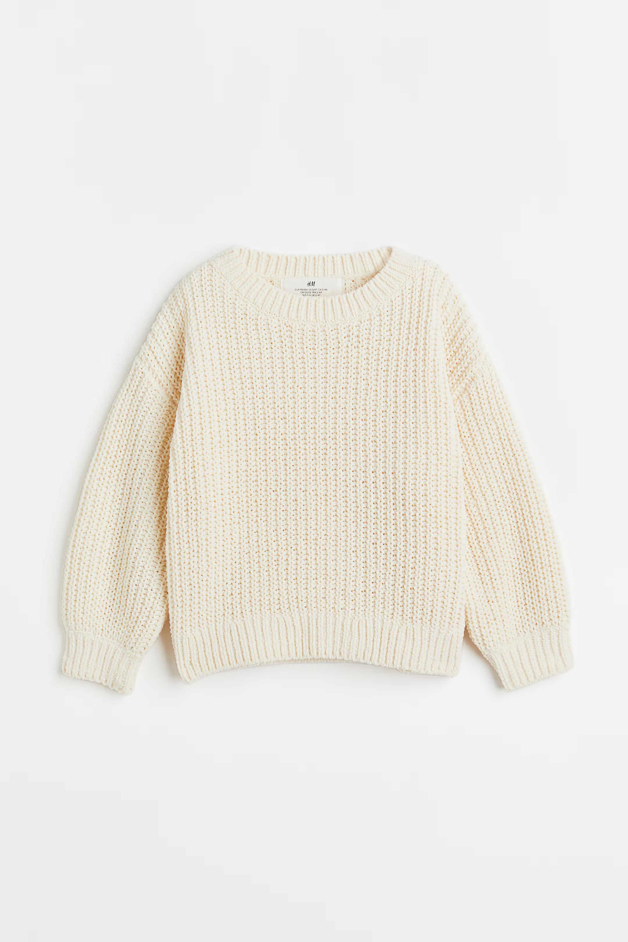 Knitted chenille jumper | H&M (UK, MY, IN, SG, PH, TW, HK)