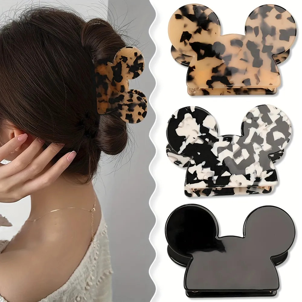 Cute Mouse Ears Hair Claw Clips - Creative Acetate Hair Clips for Women & Girls Ponytail Holder | Temu Affiliate Program