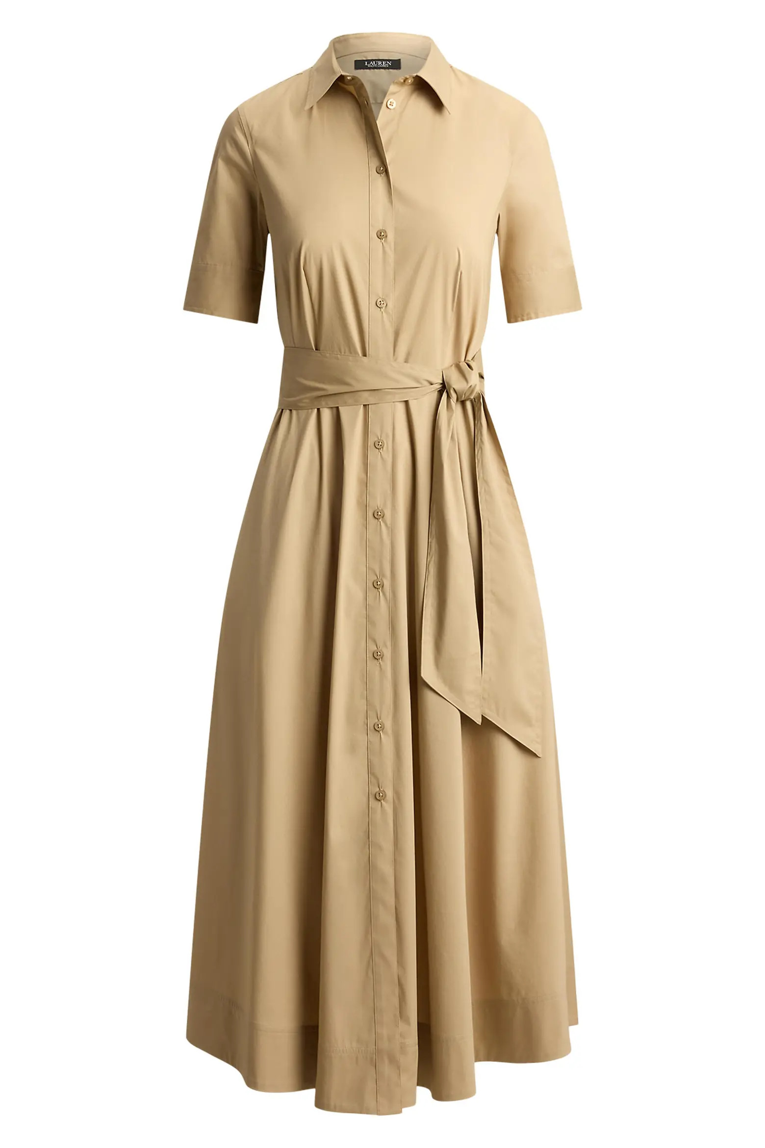 Belted Cotton Blend Shirtdress (Women) | Nordstrom | Nordstrom