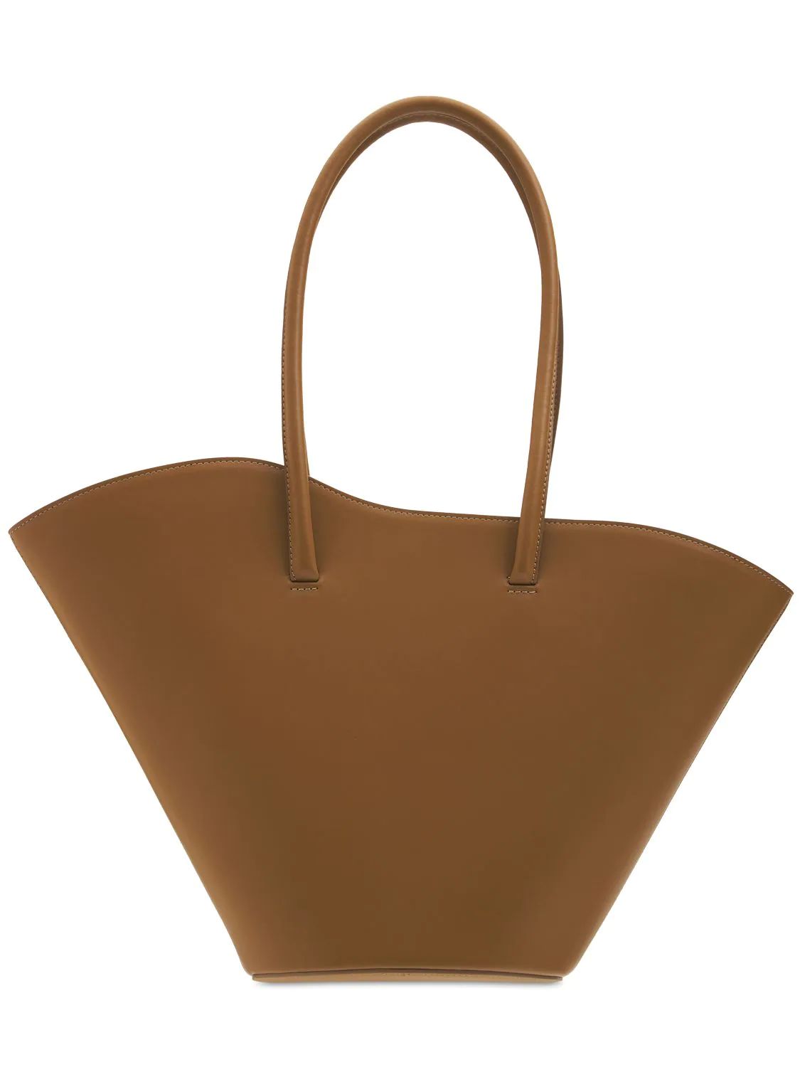 Little Liffner - Tall tulip leather tote bag - Mud | Luisaviaroma | Luisaviaroma