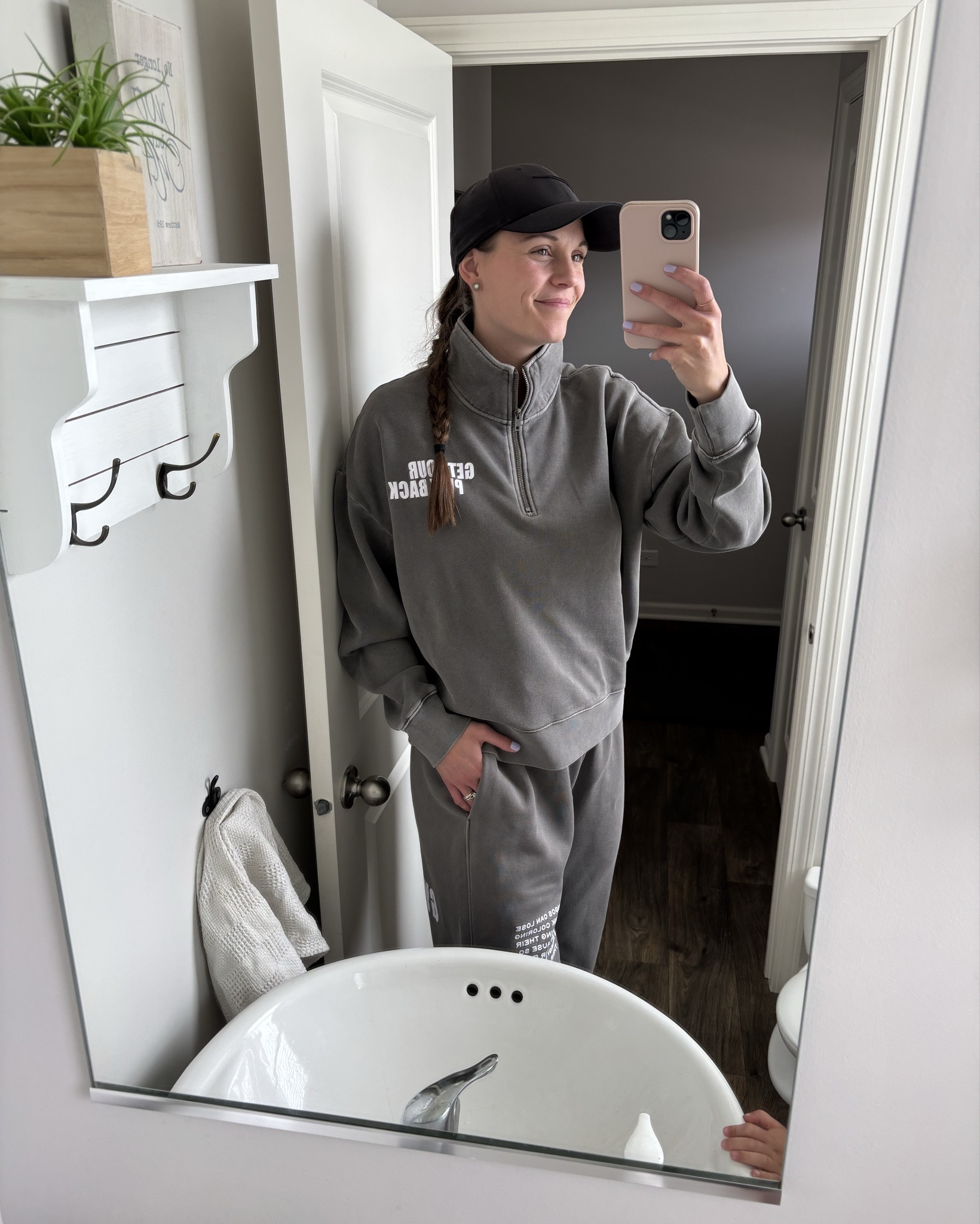The quarter zip I’ve been living in & that Rae also likes 😜 I’m 5’9 wearing a L in quarter zip & M in sweat pants (they’re long enough on me too!!)

#LTKTall #LTKMothersDay #LTKmomlife