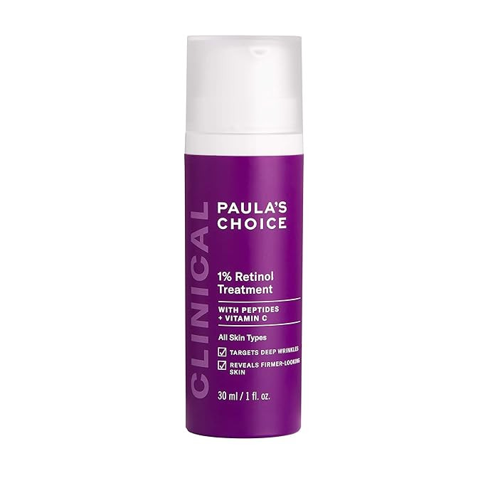 Paula's Choice CLINICAL 1% Retinol Treatment Cream with Peptides, Vitamin C & Licorice Extract, A... | Amazon (US)