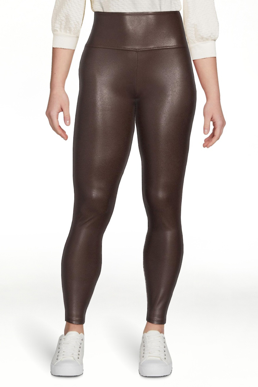 Time and Tru Women's Faux Leather Leggings, Sizes S-3XL | Walmart (US)