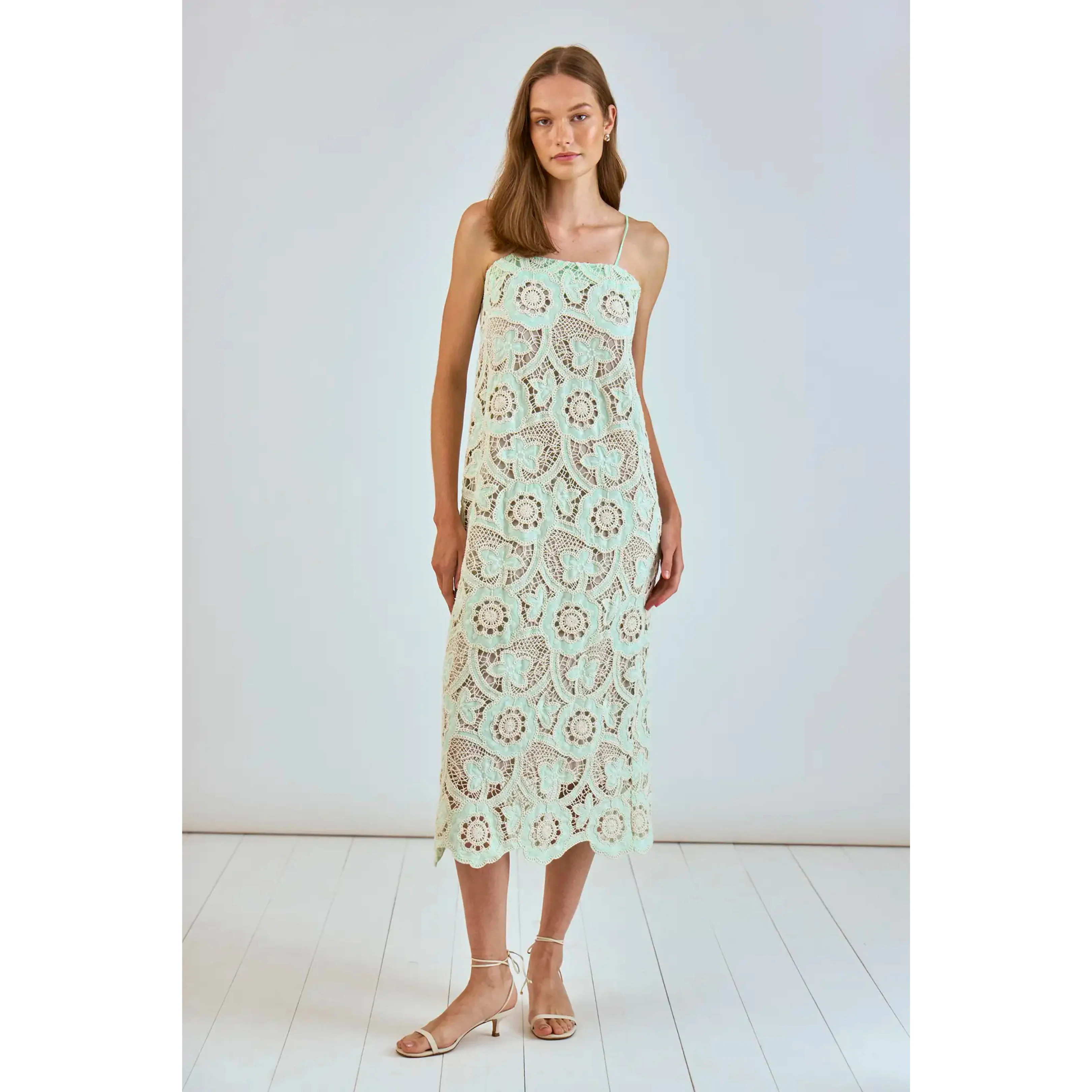 HUNTER BELL Carrie Dress, Lagoon Lace | The Avenue