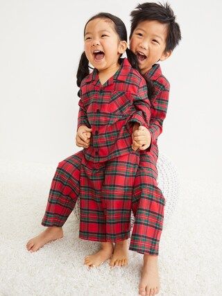 Unisex Matching Flannel Pajama Set for Toddler &#x26; Baby | Old Navy (CA)