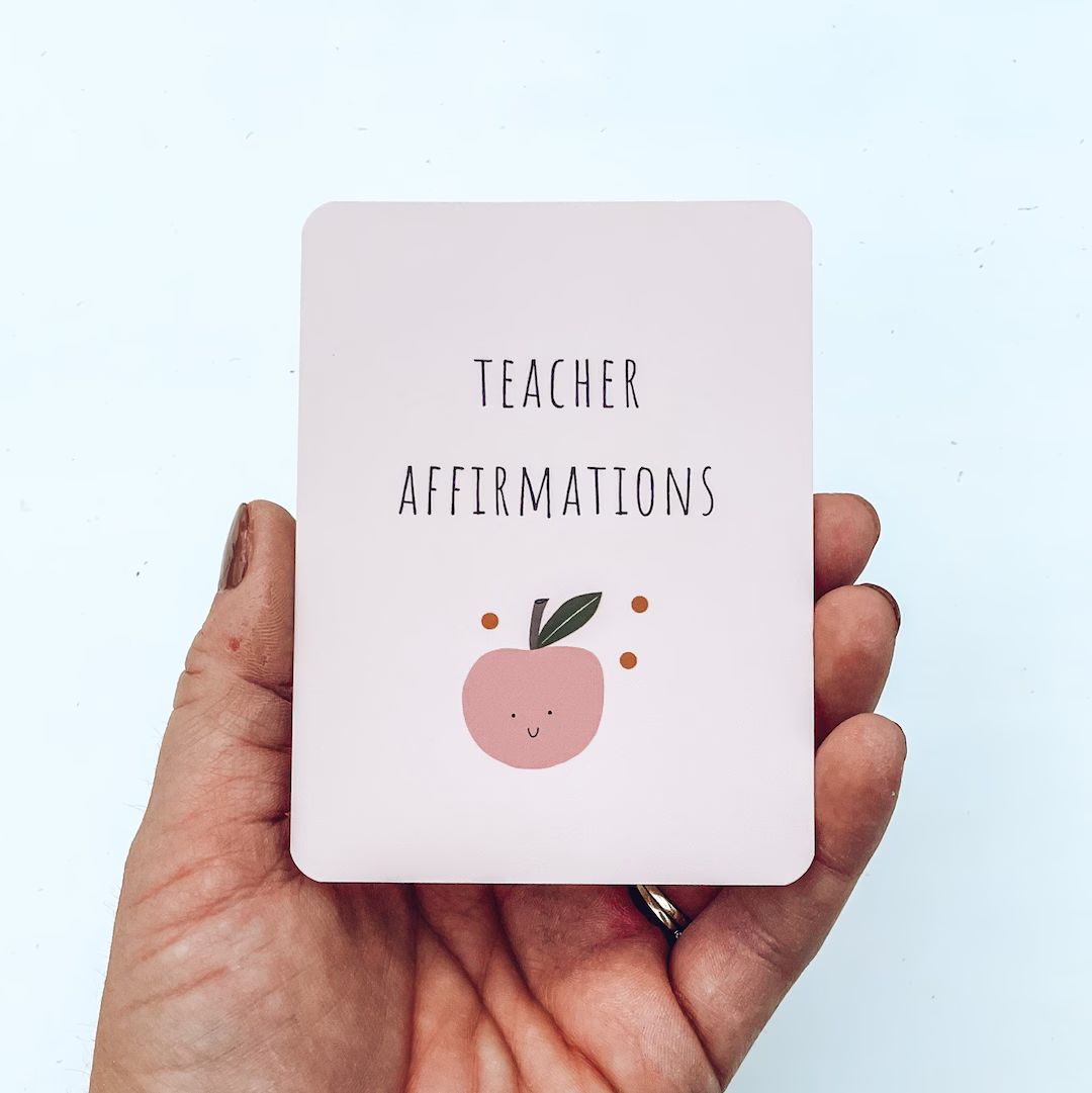Teacher Affirmation Cards  Great for New Teacher Gifts or Any - Etsy | Etsy (US)