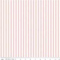 1/4"" Stripe Baby Pink, Riley Blake Designs Basic Fabric C555 Pink - & White Stripe | Etsy (US)
