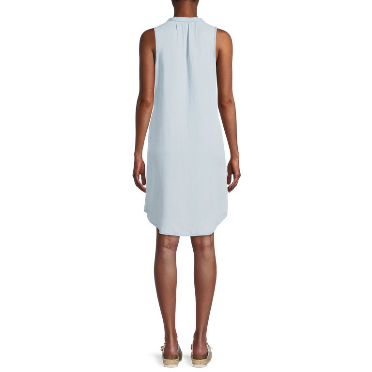 Time and Tru Women's Sleeveless Woven Dress | Walmart (US)