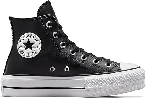 Converse Women's Chuck Taylor All Star Lift Platform Leather High Top Sneaker | Amazon (US)