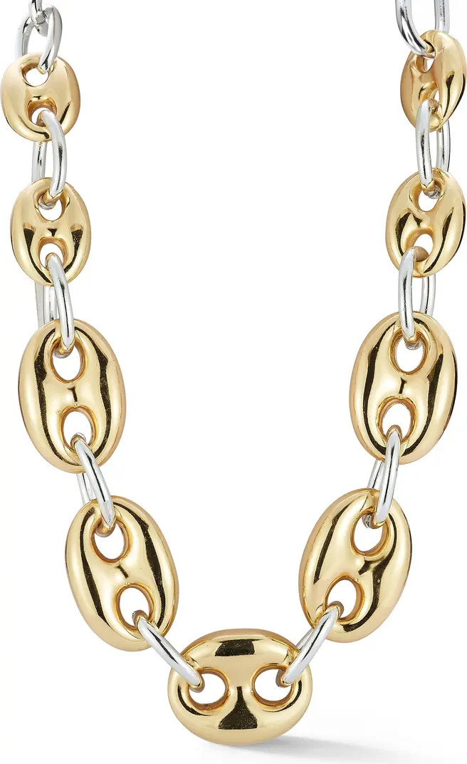 Two-Tone Mariner Chain Necklace | Nordstrom Rack