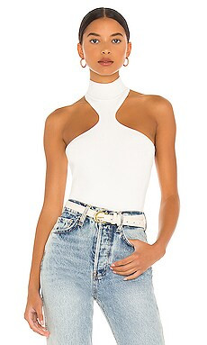 superdown Kallie Halter Bodysuit in White from Revolve.com | Revolve Clothing (Global)