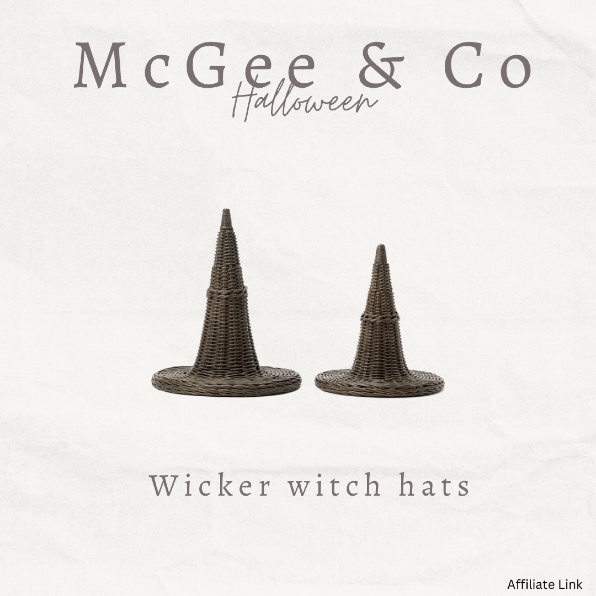 Wicker witch hats are back at McGee & Co! 

#LTKHome #LTKSeasonal #LTKFindsUnder100