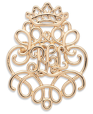 Lauren Ralph Lauren Gold-Tone Polished Scroll Pin - Macy's | Macy's