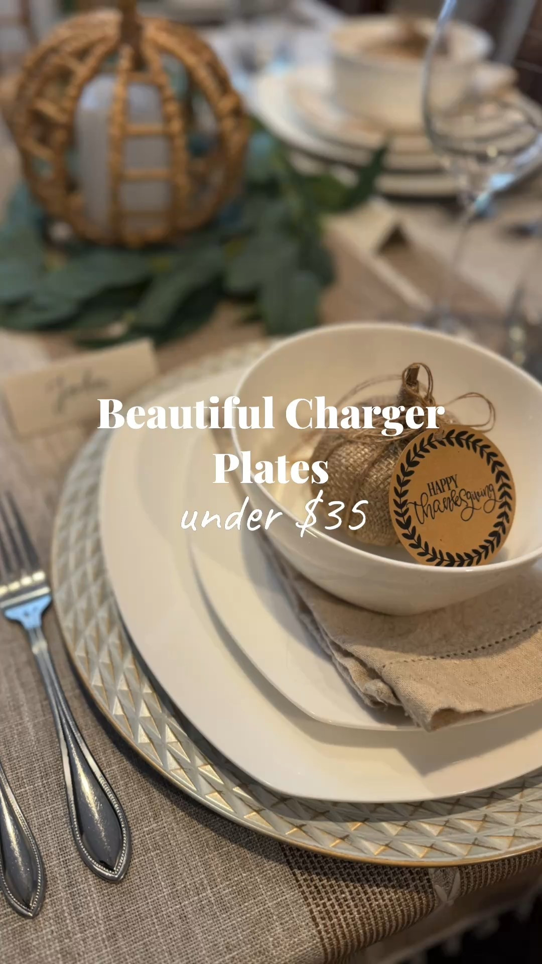 Elevate your dining experience with these elegant charger plates. 💫 

Shop below. ⬇️ 

#LTKThanksgiving #LTKtablescape #LTKtablesetup #LTKThanksgivingtable #LTKchargerplates #LTKunder50 #LTKThanksgivingdinner #LTKdining #LTKhomedecor #LTKtabledecor

#LTKGiftGuide #LTKHoliday #LTKCyberWeek