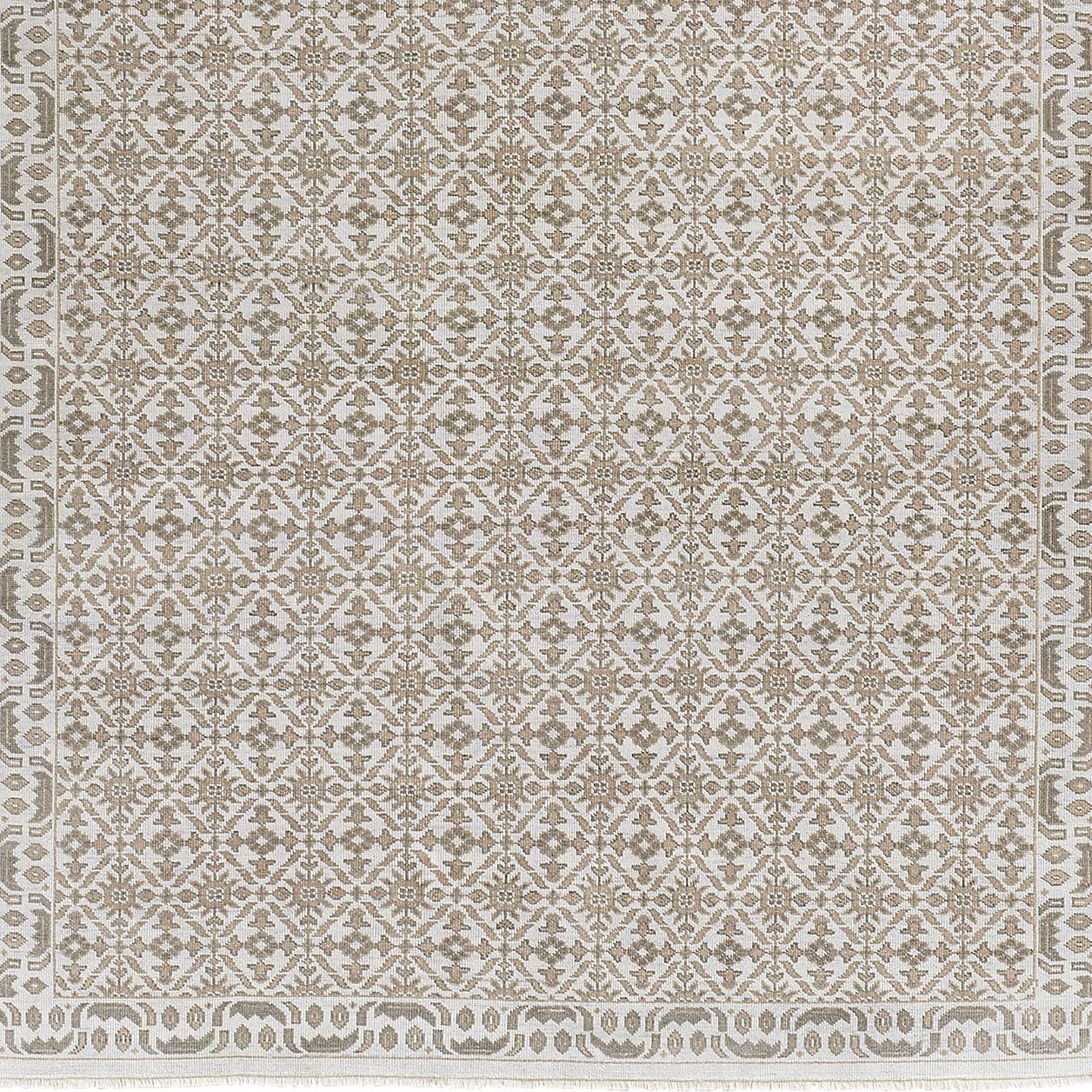 Bordeaux Wool Traditional Hand-Knotted Grey Area Rug 12'x15' + Reviews | Crate & Barrel | Crate & Barrel