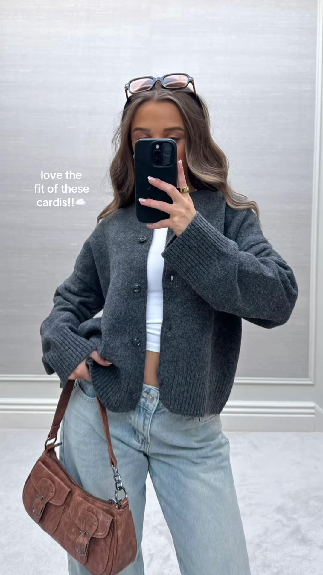 Pull and bear dark grey cardi✨

Oversized button cosy soft boxy outfit spring casual 

#LTKspring #LTKootd #LTKUK
