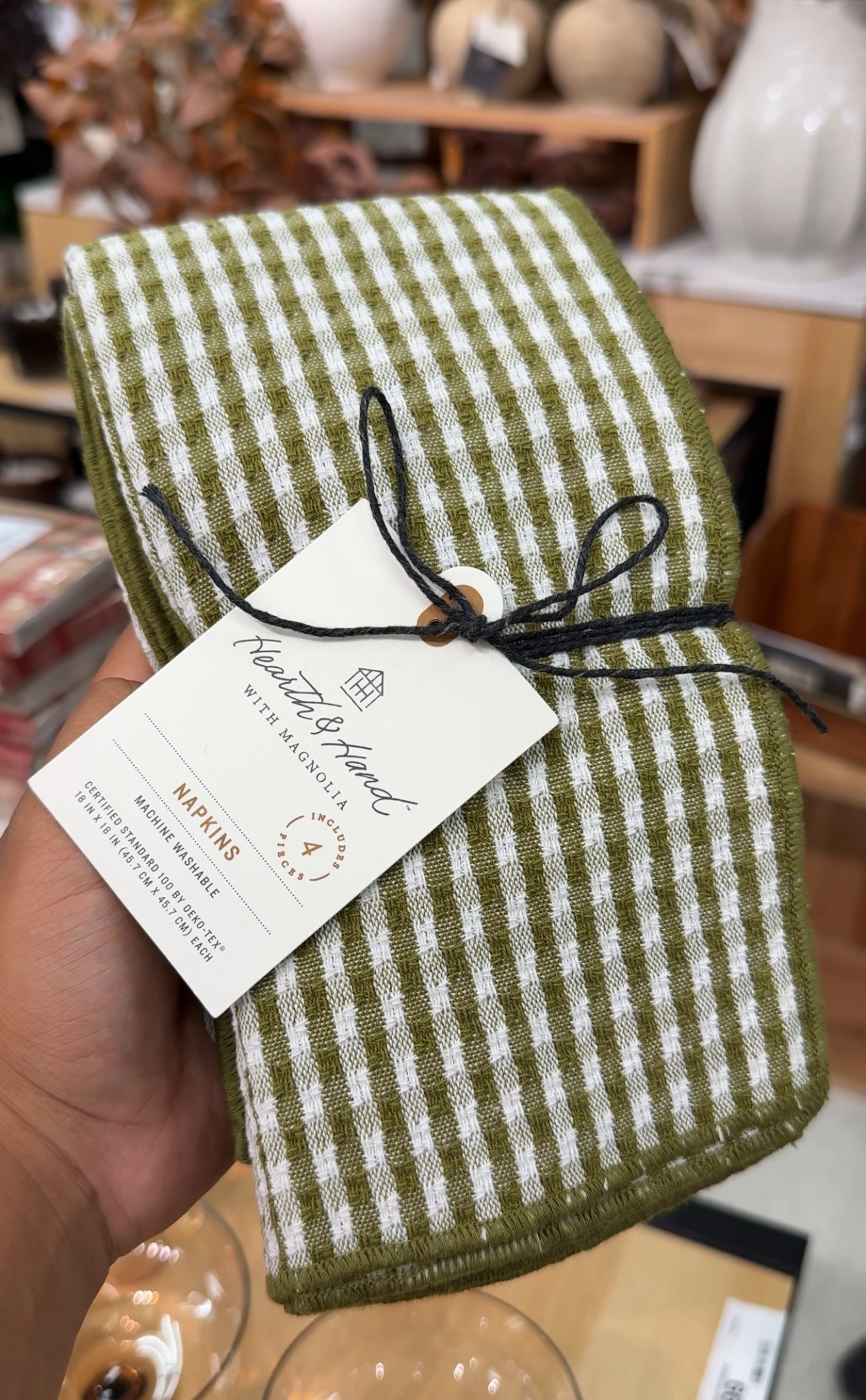 Green gingham napkins for target fall! they come in brown too 

#LTKSeasonal #LTKHome #LTKautumn