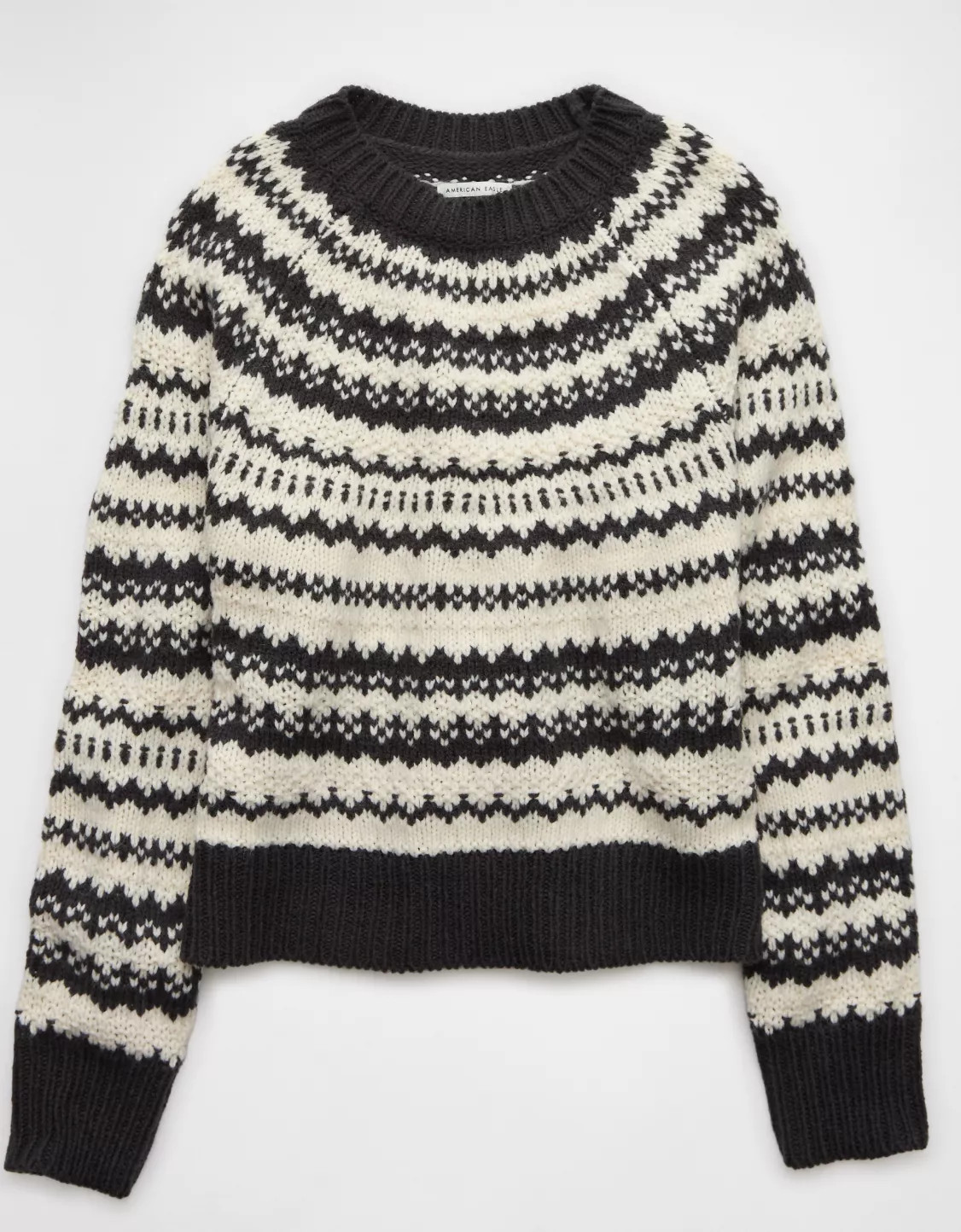 AE Chunky Raglan Fairisle Sweater | American Eagle Outfitters (US & CA)