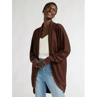 Scoop Women’s Ultimate ScubaKnit Cardigan, Sizes XS-XXL | Walmart (US)