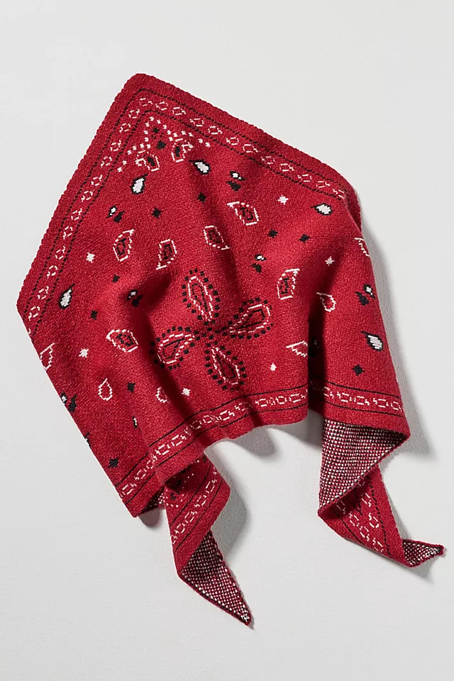 By Anthropologie Knit Triangle Bandana Scarf | Anthropologie (US)