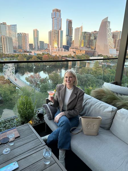 Such a wonderful week in Austin! Can’t wait to call it my home base again very soon 😉 my cropped blazer, top and boots are on sale! Use code HOLIDAY for 25% off at Shopbop! 

#LTKsalealert #LTKCyberWeek #LTKshoecrush