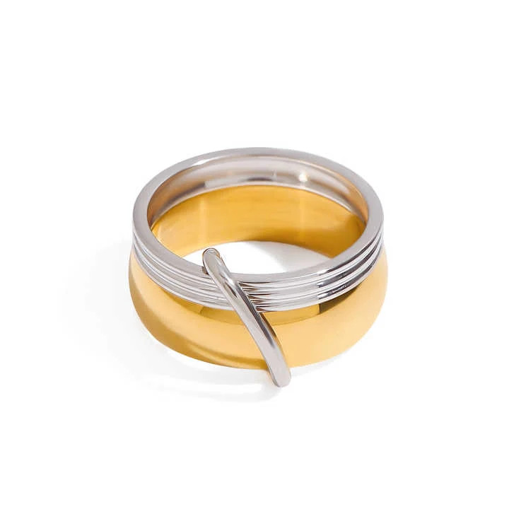 Sage Double Link Ring | ALAIS BRANCHE'