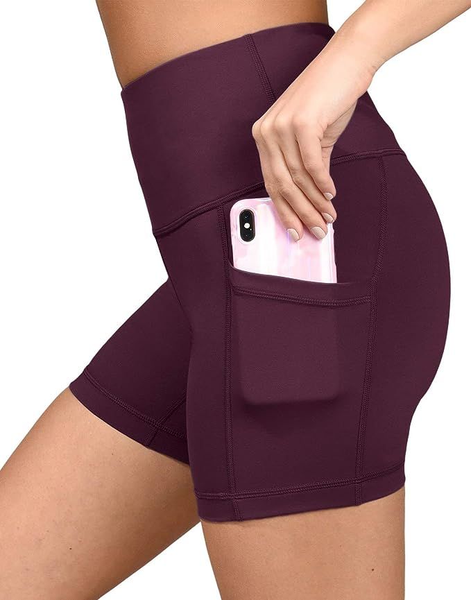 Yogalicious High Waist Squat Proof Side Pocket Biker Shorts - 3.5", 5", 7", 9" | Amazon (US)