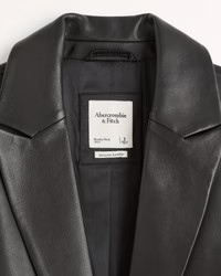 Women's Genuine Leather Blazer | Women's | Abercrombie.com | Abercrombie & Fitch (US)
