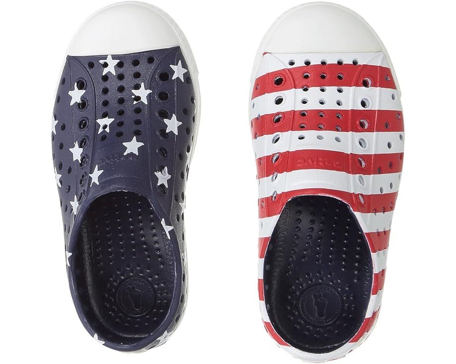 Native Shoes Kids Jefferson Stars and Stripes Print (Toddler/Little Kid) | Zappos