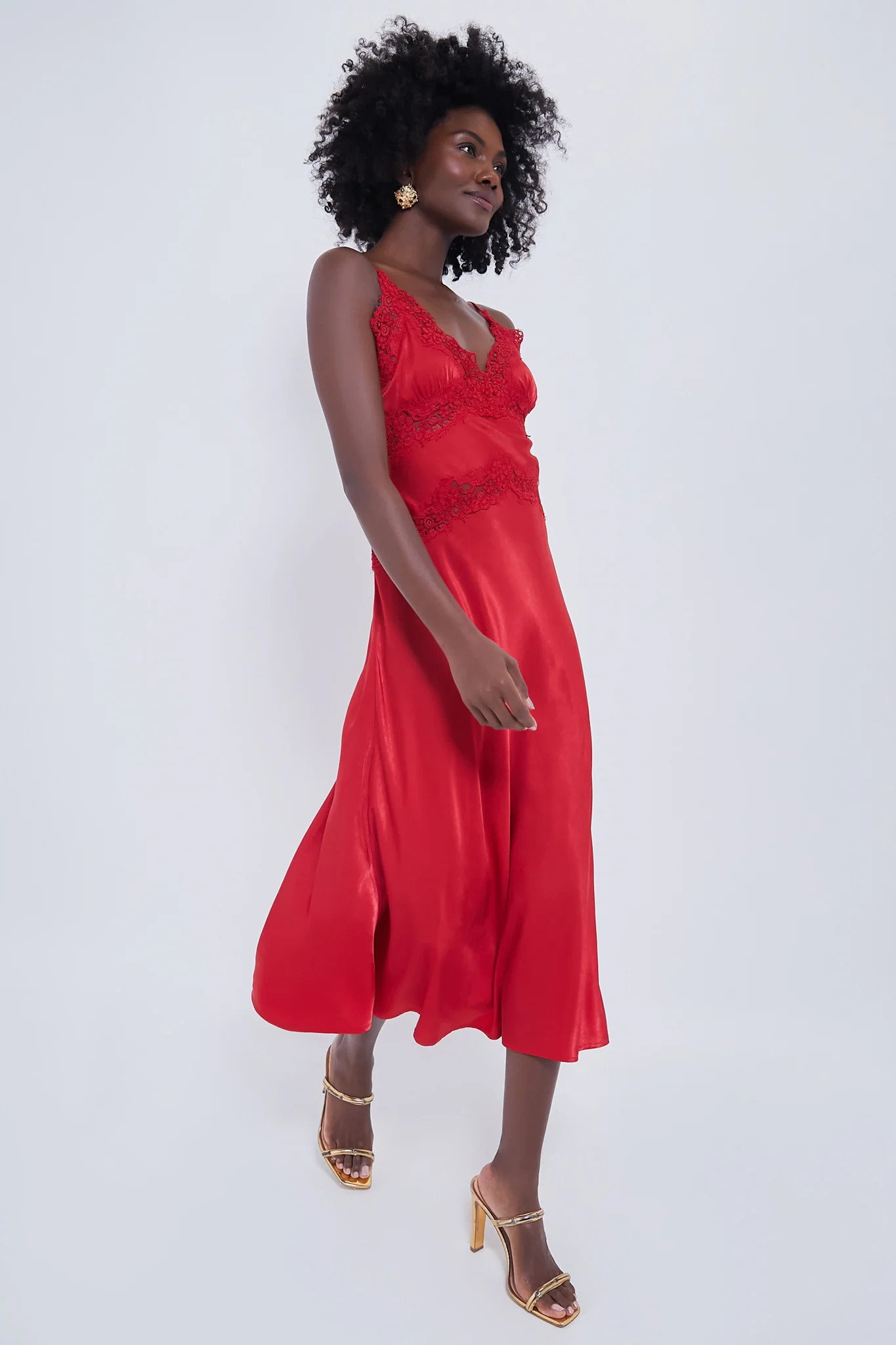 Red Frankie Midi Dress | Tuckernuck (US)