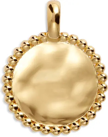 Deia Beaded Disc Pendant Charm | Nordstrom