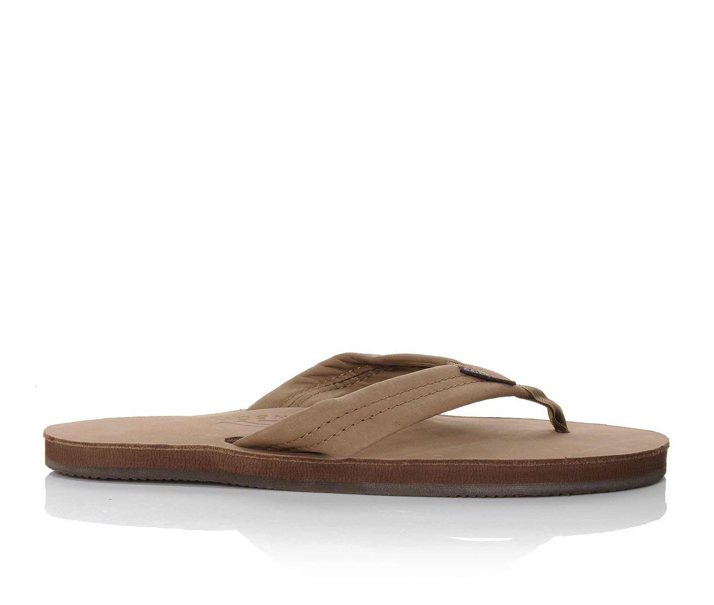 Women's Rainbow Sandals Single Layer Premier Leather -301ALTS (Brown - Size S) | Shoe Carnival