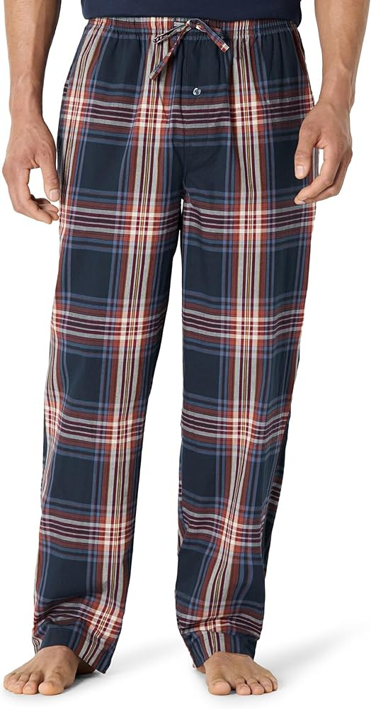 Amazon Essentials Mens Straight-Fit Woven Pajama Pant with Pockets | Amazon (US)